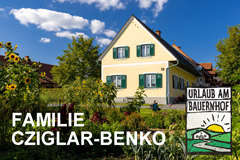 Steiermark Urlaub am Bauernhof - Familie Cziglar-Benko